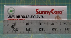 (Case of 10 Boxes) SunnyCare 7803 Powder Free Vinyl Disposable Gloves Size Large