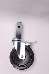 Post Swivel Lock Rubber Caster 1-1/4″ W x 1-3/8″ x 1-3/8″ L x 3-3/4″ x 5″