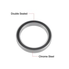 4Pcs 6808-2RS Ball Bearings Z2 40mm ID 52mm OD 7mm T Double Sealed Deep Groove