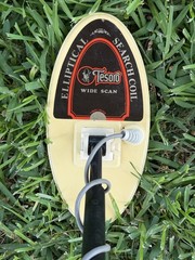 Tesoro DIABLO uMAX Metal Detector w/ 10″ Elliptical Coil, Battery, Manual- Nice!