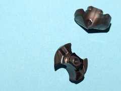 LOT OF 2 19.00mm Diameter YBB1900R01 IN2005 QwikTwist Tip Carbide 5100368