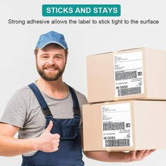 50-1000 Shipping Labels 8.5″ x 5.5″ Half Sheets Blank Self Adhesive 2 Per Sheet