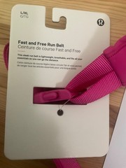 NWT large/ extra large Lululemon Fast and free Run Belt sonic pink