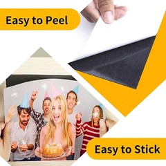 Stone City Self Adhesive Magnetic Sheets, 24PK Mixed Sizes 8×10, 8.5×11, 20Mil