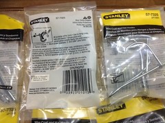 Hanger hook WIRE COAT & HAT HOOKS loose lot OF 32 PCS STANLEY 57-7325 SP7083