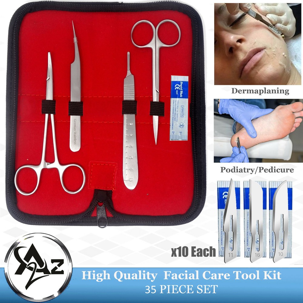 Best Facial Dermaplaning & Dead Skin Removing Kit Disposable Blade #16,11,10