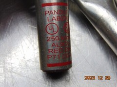 *LOT OF 5* PANDUIT LAB250-12-5 ALUMINUM LUG 2-HOLE TONGUE – 250 MCM 1/2″