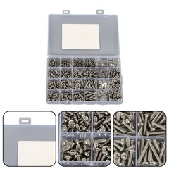 700Piece Nuts and Bolts Assortment Kit 4-40 #6-32 #8-32 #10-24 Phillips Pan Head