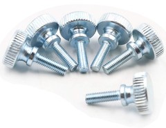 30pcs Knurled Thumb Screws M3 X 10mm Flat Knurled Head Fully Threaded Carbon Ste