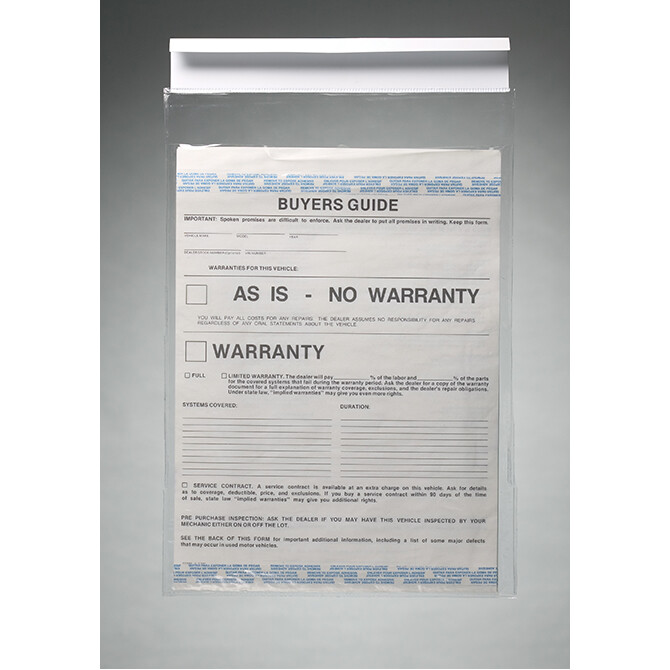 CLIP ON BUYERS GUIDE HANGERS WINDOW FORM HOLDERS 50 PER PACK DEALERSHIP