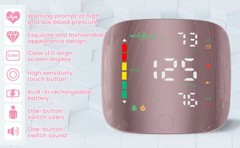 LED Digital Wrist Blood Pressure Monitor BP Cuff Gauge Test Machine