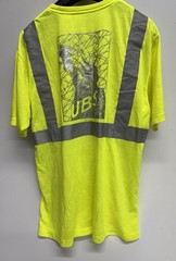 UBS Hi-Vis Yellow/Gray Reflective Short Sleeve Safety Shirt 1X Polyester