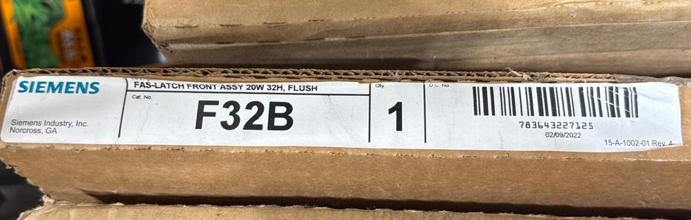 SIEMENS F32B Fas-Latch Front Assembly New