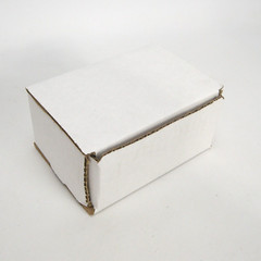 White Corrugated Shipping Mailer Packing Boxes 4x3x2 Inch Interior 50 Pack