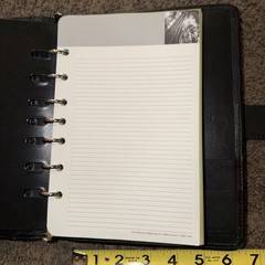 Vintage 90s Franklin Covey Full Grain Napa Leather 7 Ring Binder Made In USA