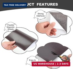 Magnetic Sheets with Adhesive Backing, 8″ x 10″, 5 Pack Flexible Magnet Sheets w