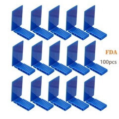 100pcs Dental Sensor Holder Disposable Adhesive Sensor Holder Anterior Blue