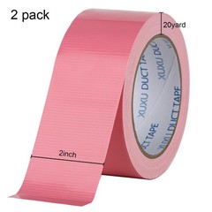 Pink Duct Tape 2 Pack Heavy Duty Waterproof Repair 40 Yards x 2 Inch