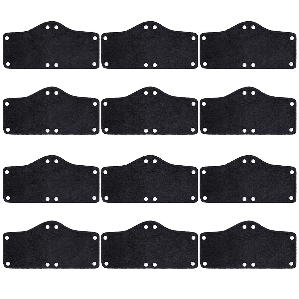 12PCS Black Hard Hat Sweatband Safety Sweatbands Washable Helmet