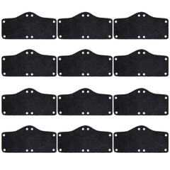12PCS Black Hard Hat Sweatband Safety Sweatbands Washable Helmet
