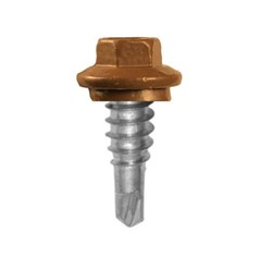 Metal Roofing Stitch Lap Screws #14 x 7/8″ Painted Hex Head EPDM Washer