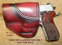 Gary C’s Avenger OWB Left Hand HOLSTER Sig Sauer P220 Carry 3.9″ Heavy Leather