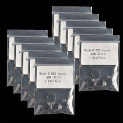 10 Packs Dental 1st Molar Roth.022 Bands Prewelded Buccal Tube U3/L2 29-43+