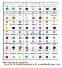 1040 Pcs/Pack Dental Orthodontic Ligature Ties Elastic Rubber Bands 44 Colors