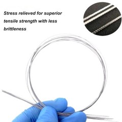 Dental Orthodontic Twisted Lingual Retainer Wire Flat Strand Stainless Steel