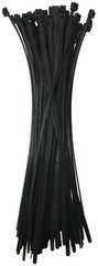 (50) Black 18″ Inch Nylon Heavy Duty Cable Wire Wrap Zip Ties 120 LBS USA MADE