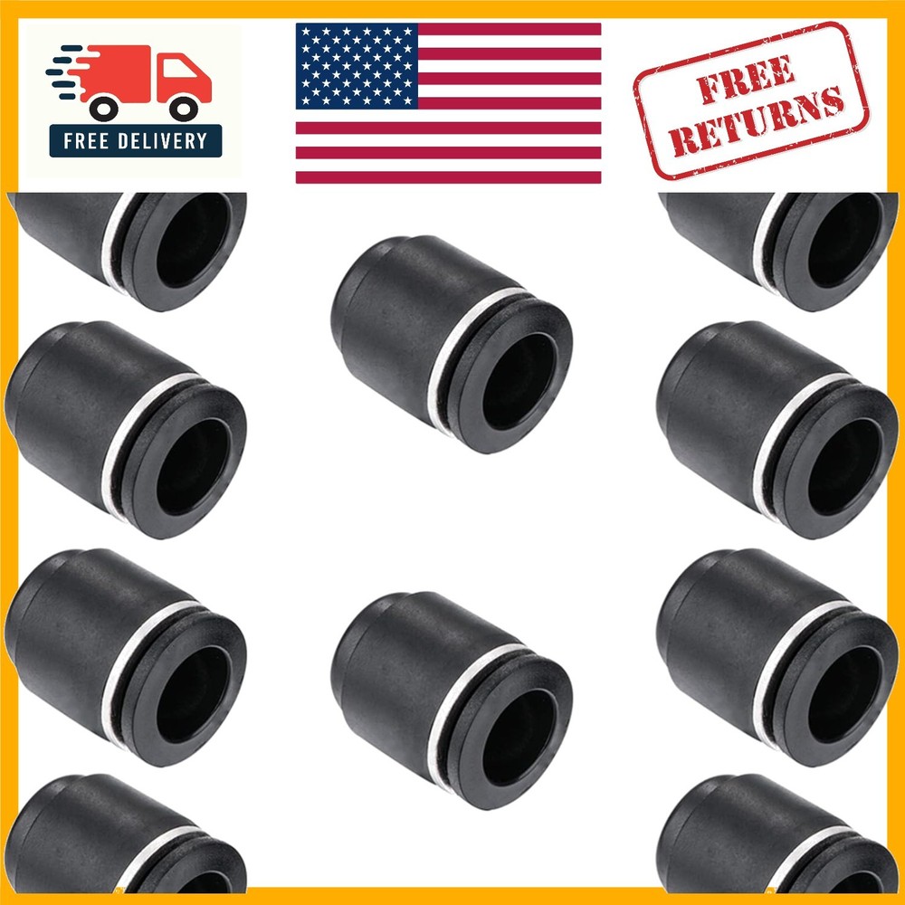10PC Pack of 1/4 Inch Pneumatic Cap Plug Fittings – Easy Push-in Connect