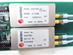 4x SANTEC OVA-650 OPTICAL VARIABLE ATTENUATOR RANGE 0-30DB