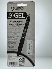Sharpie Pen 4 Pack WHITE BARREL Black RED BLUE Ink S-gel Medium 0.7mm 2193947
