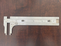 STARRETT No. 1025 6 Inch Size Stainless Steel Pocket Slide Caliper Made In USA