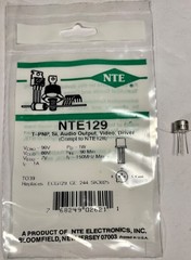 NTE129 T-PNP, Si, Audio Output, Video Driver TO39 5 pcs per order!