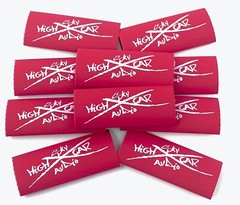 (10) 4 or 8 Gauge RED 3/8″ x 2″ Heat Shrink Tube 4 Ring Terminals GA Tubing