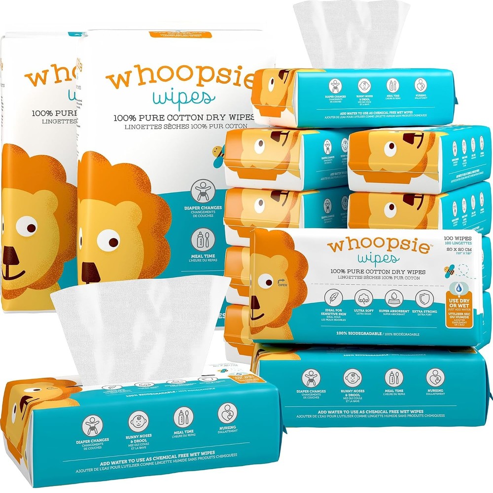 – The Original 100 Pure Cotton Dry Baby Wipes – Ultra Soft Unscented