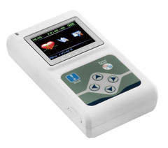 3 Channel ECG/EKG Holter Recorder Monitor-Heart Rhythm Event Recorder for 24hr