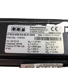 Ferrocontrol E°SC3-030-E4-30-21-BK0 400W 3000rpm Servo Motor