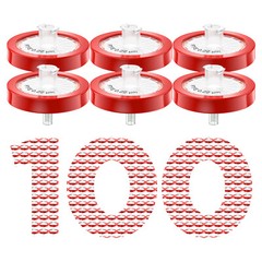 800PCS PTFE Membrane Syringe Filters 25mm Diameter 0.22um Pore Size Hydrophobic