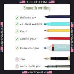 Mr. Pen- Transparent Sticky Notes Set, 1000 Sheets, Transparent Sticky Notes