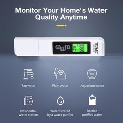 4-in-1 Digital Water Tester TDS EC Temperature Meter 0-9990PPM For Water Purity