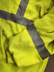 Spiewak VizGuard Hi-Vis Yellow/Gray Full Zip Hooded Fleece Jacket 6XL NWT