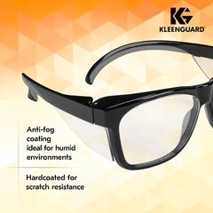 KleenGuard™ V30 Maverick™ Safety Glasses (49309), with Anti-Fog Coating, Clea…