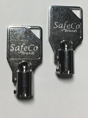 2-Tubular Keys for HuskyPro & Mac Tool Box Key Series 001-100 SafeCo Brands