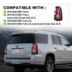 LED Tail Light Right Passenger Side GMC Yukon Yukon XL 2015-2020 Denali SLE SLT