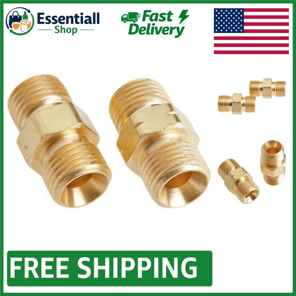 2-Piece Hose Coupler Set for Oxygen Acetylene – Durable Brass Fittings
