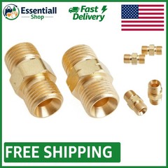 2-Piece Hose Coupler Set for Oxygen Acetylene – Durable Brass Fittings
