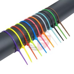 100-1000PCS 2.5mm 100 150 200 mm Self-locking Plastic Nylon Cable Ties Wire Zip.