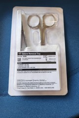 Medline Sterile Suture Removal Tray with Forceps and Scissors Emergency Medicine